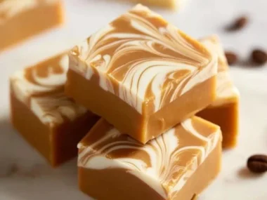 Delicious butterscotch latte fudge with a creamy texture and rich flavor