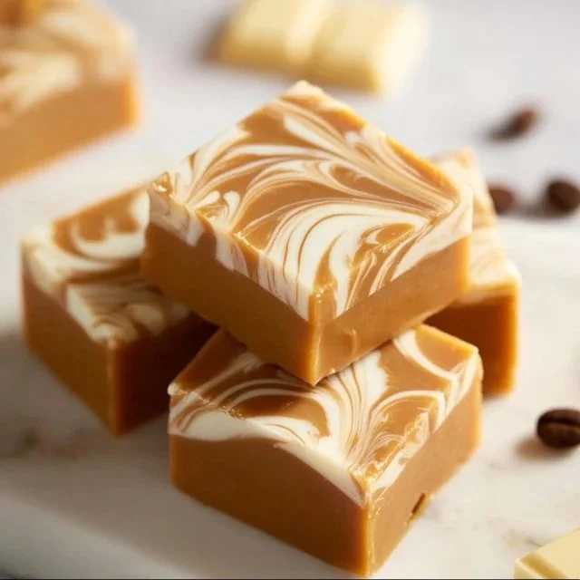 Delicious butterscotch latte fudge with a creamy texture and rich flavor
