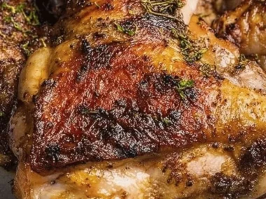 Delicious firefighter's famous barbecued chicken on a grill.