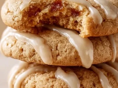 Freshly baked maple cookie delights topped with maple glaze