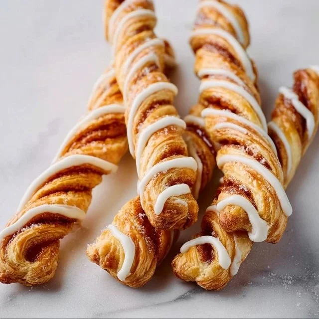 Delicious puff pastry cinnamon twists baked to perfection with a cinnamon-sugar topping.