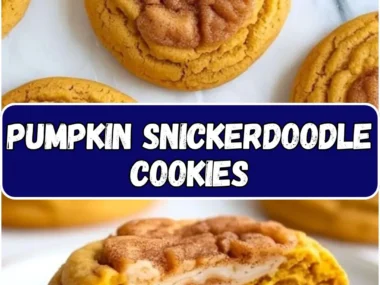 Plate of freshly baked Pumpkin Snickerdoodle cookies with cinnamon sugar