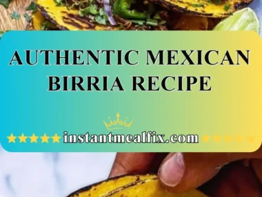 Delicious bowl of authentic Mexican birria with garnish