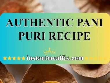 Delicious homemade Pani Puri served in a traditional Indian platter.