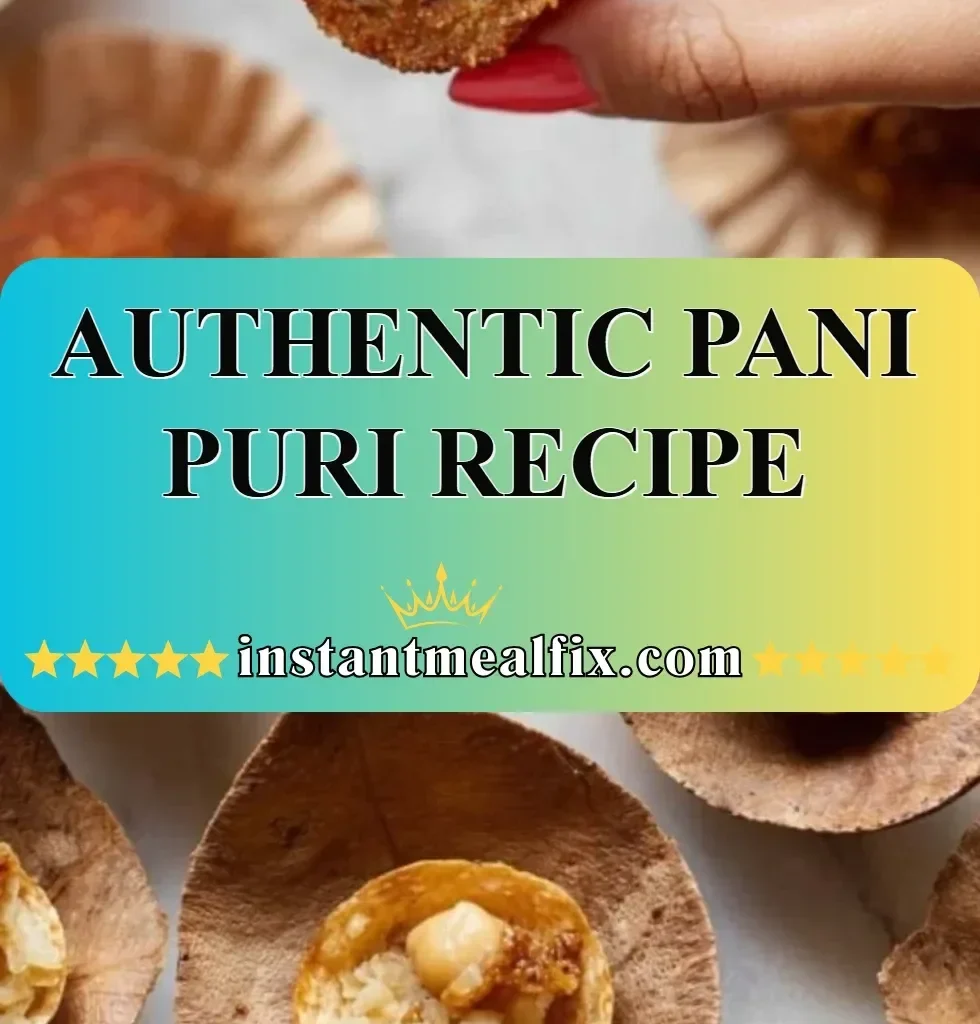 Delicious homemade Pani Puri served in a traditional Indian platter.