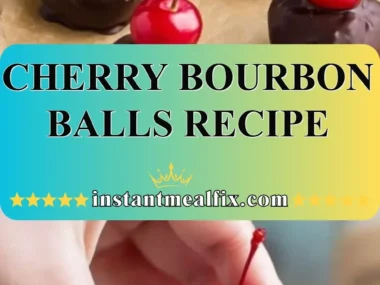 Delicious homemade Cherry Bourbon Balls ready to enjoy