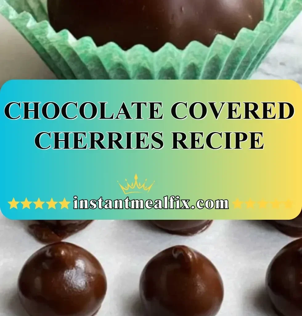 Delicious chocolate covered cherries on a plate