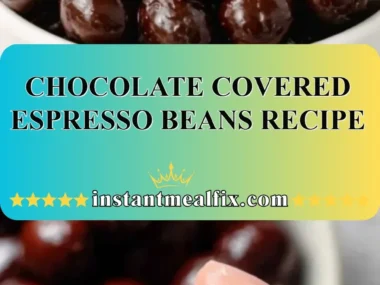 Homemade chocolate-covered espresso beans recipe featuring rich coffee flavor