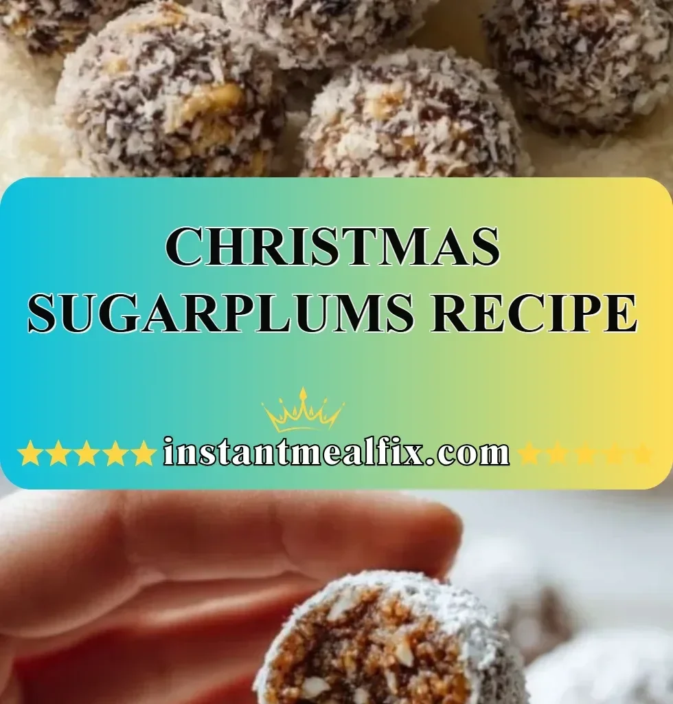 Delicious homemade Christmas sugarplums ready for holiday celebrations.