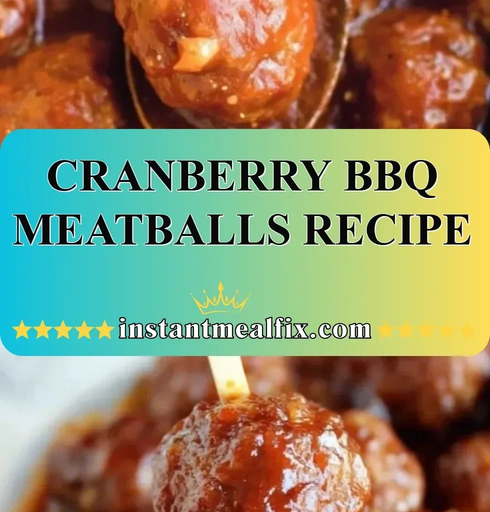 Cranberry BBQ meatballs served in a bowl, perfect for a fun appetizer.