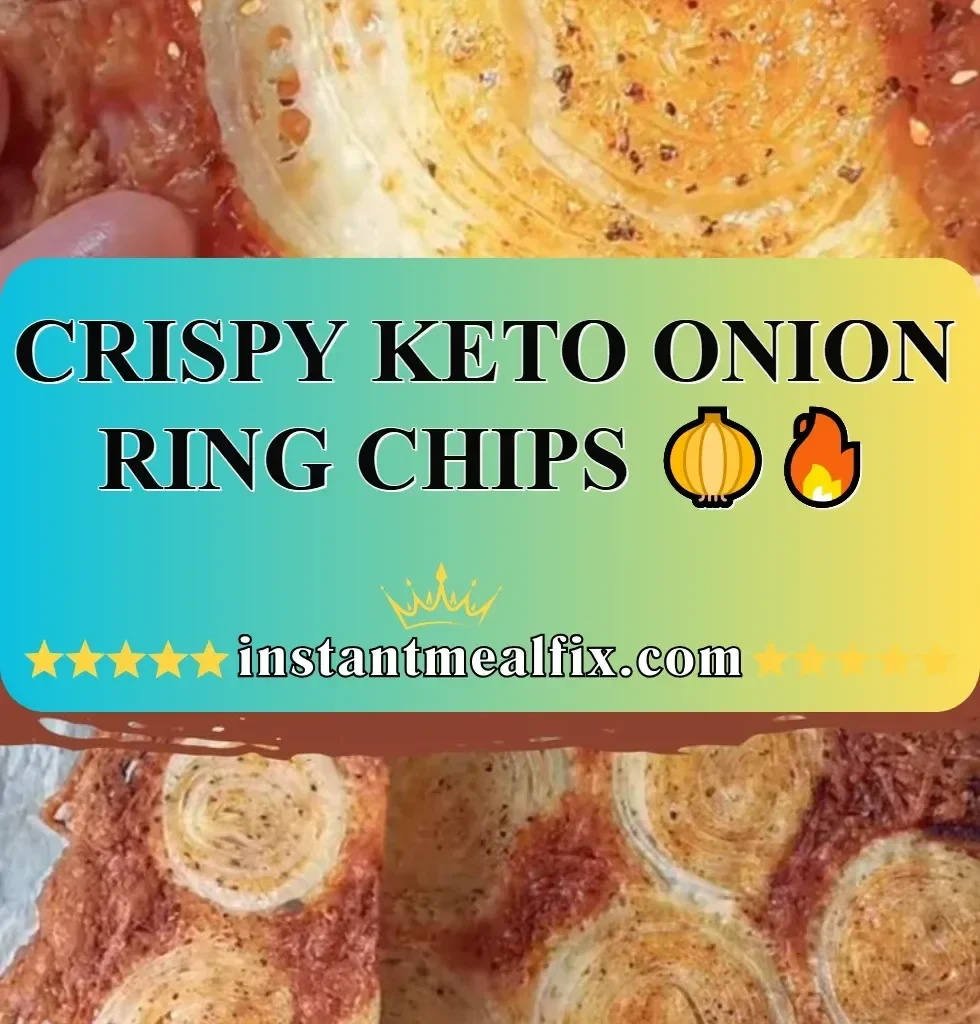 Crispy keto onion ring chips for a low-carb snack option