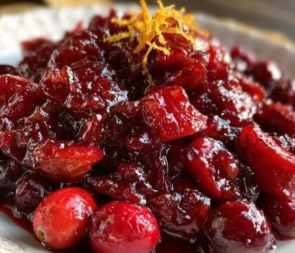 Delicious homemade Crockpot Christmas Jam in a jar, perfect for holiday gifts.