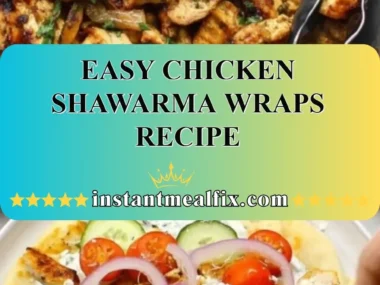 Delicious chicken shawarma wraps with fresh vegetables and sauce