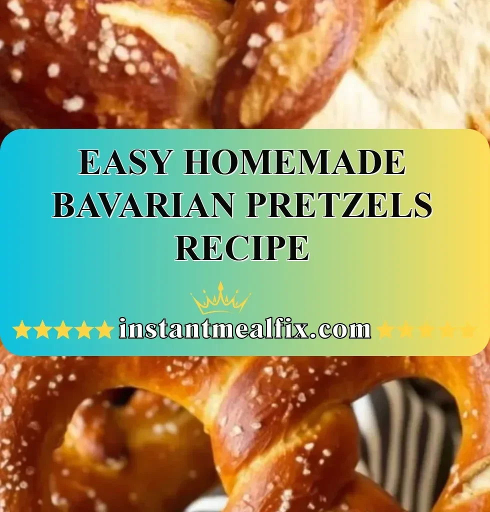 Freshly baked homemade Bavarian pretzels on a wooden board.