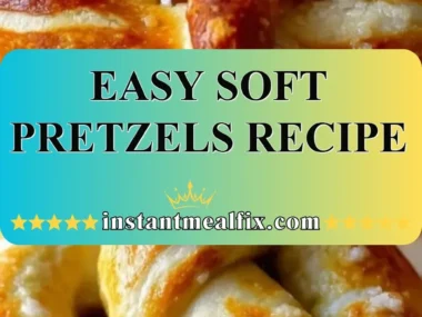 Homemade easy soft pretzels freshly baked and ready to enjoy