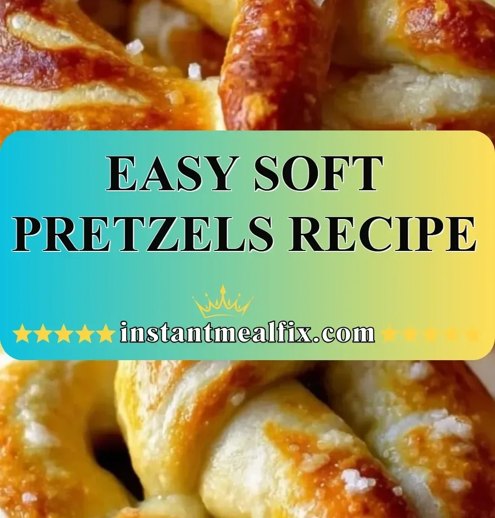 Homemade easy soft pretzels freshly baked and ready to enjoy