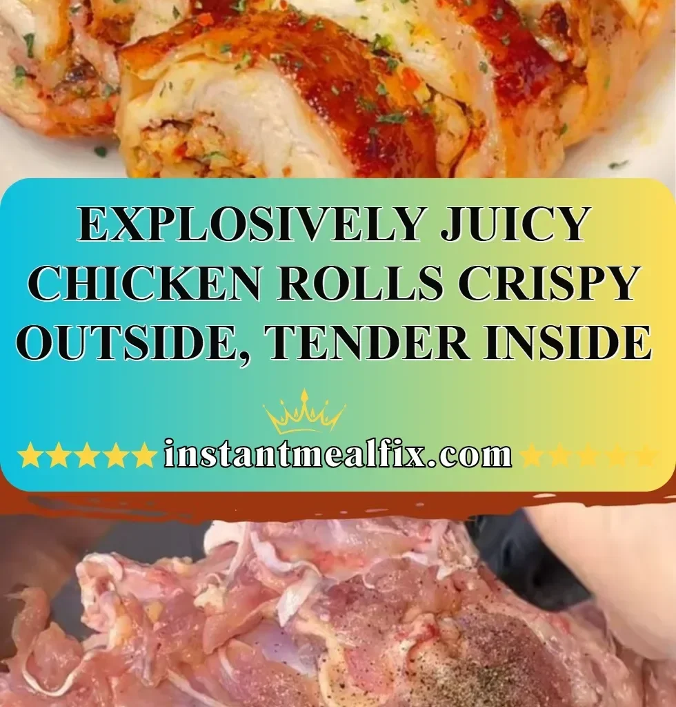 Crispy chicken rolls with a juicy filling, showcasing tender meat and golden crust.