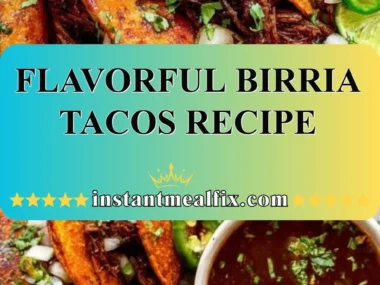 Delicious birria tacos filled with savory meat and spices