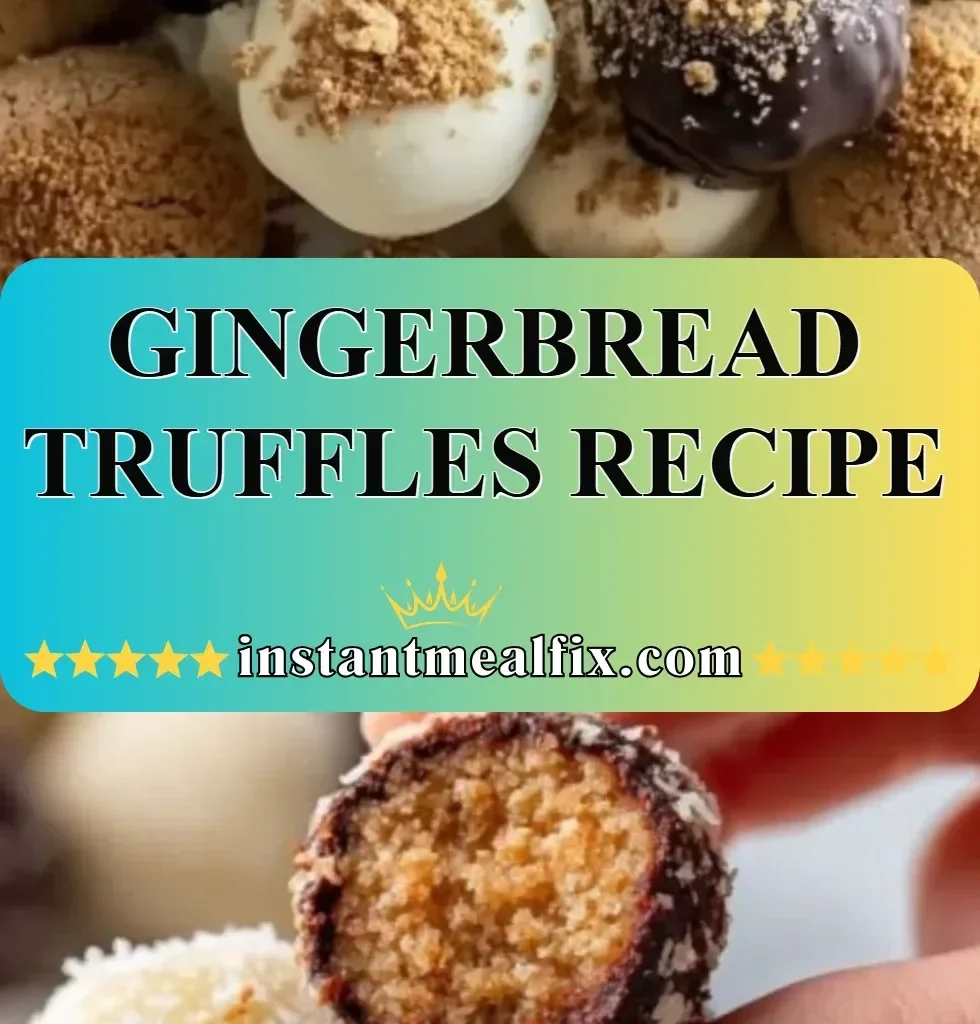 Delicious homemade gingerbread truffles for the holiday season