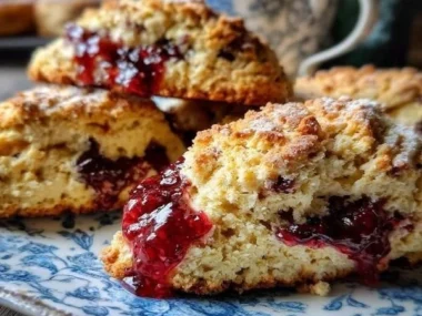 Gluten-free almond flour scones served on a plate