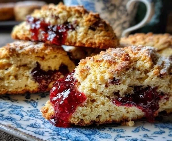 Gluten-free almond flour scones served on a plate