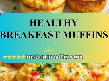 Healthy breakfast muffins made with nutritious ingredients for a perfect morning snack