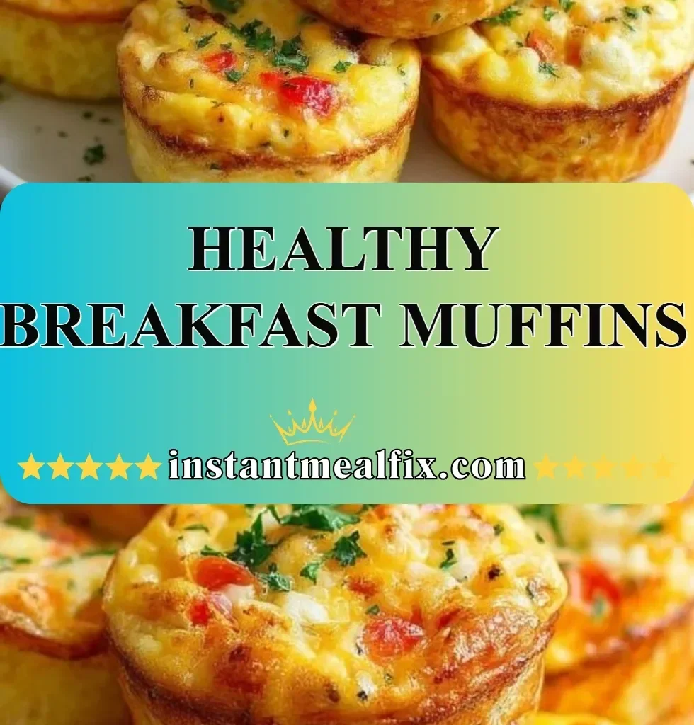 Healthy breakfast muffins made with nutritious ingredients for a perfect morning snack