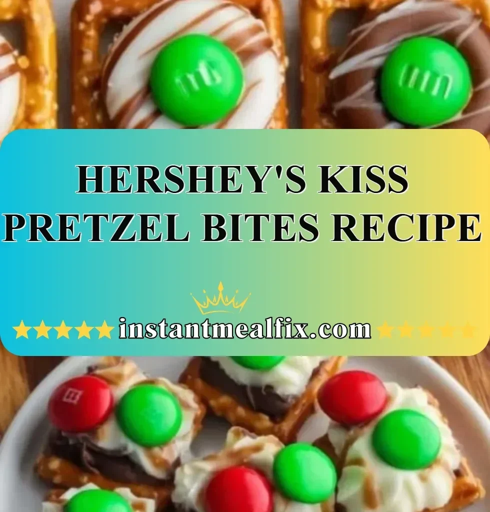 Delicious Hershey's Kiss Pretzel Bites on a platter for snacking