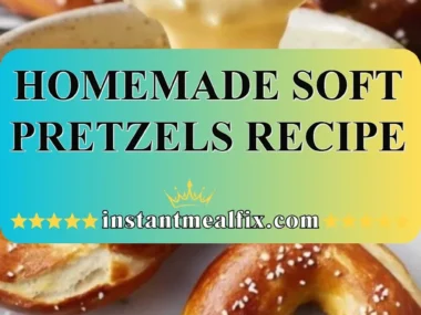 Homemade soft pretzels baked in a kitchen with salt sprinkles on top.