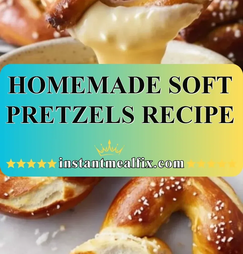 Homemade soft pretzels baked in a kitchen with salt sprinkles on top.