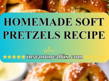 Homemade soft pretzels fresh out of the oven, golden brown and knot-shaped.