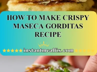 Delicious crispy Maseca gorditas ready to be served