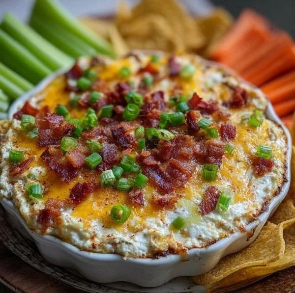 Delicious Humpty Dumpty Dip served in a bowl on a colorful table setting