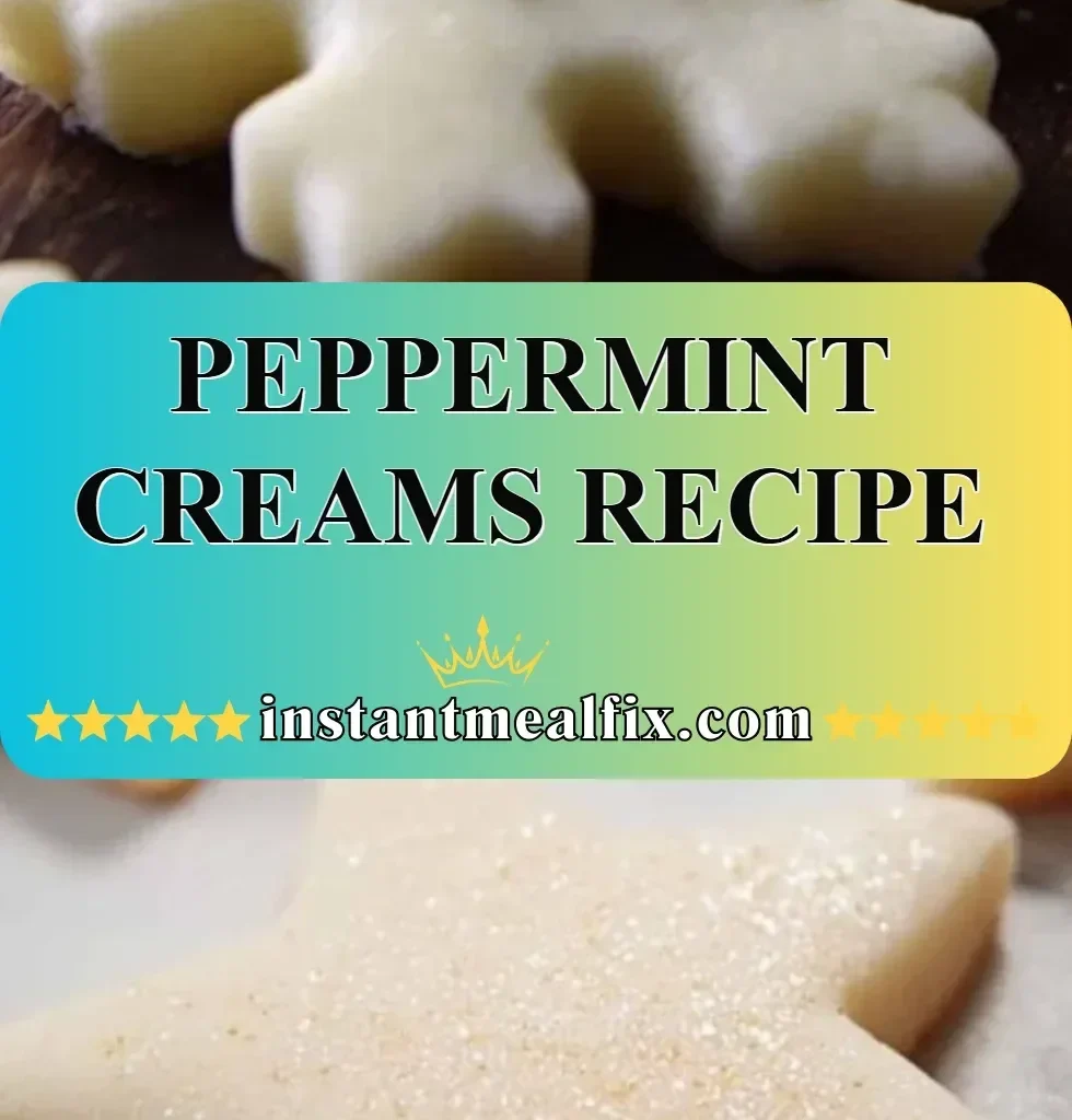 A plate of homemade peppermint creams with festive decorations