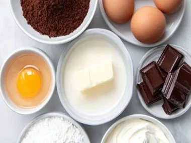 Delicious slow cooker chocolate caramel cake with drizzled caramel sauce