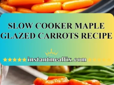 Slow cooker maple glazed carrots cooked to perfection with a sweet glaze