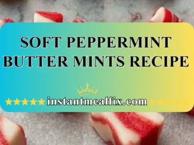 Soft peppermint butter mints on a decorative plate