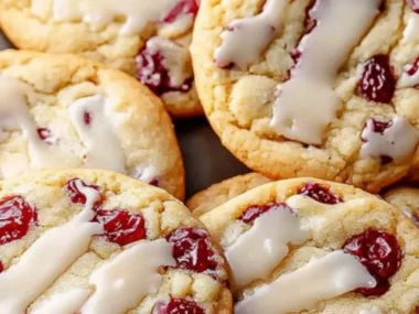 Delicious cranberry orange cookies ready for Christmas celebration.