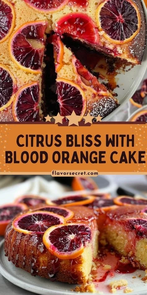 Blood Orange & Cardamom Olive Oil Cake with citrus zest and spices