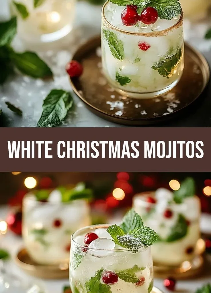Glass of creamy mojitos garnished with mint and lime for summer parties