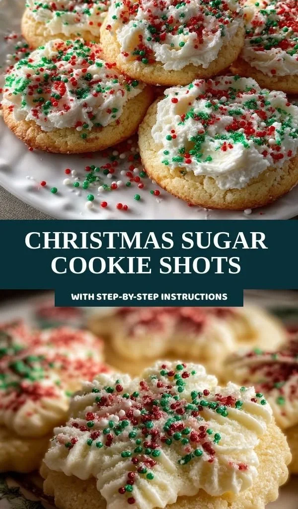 Festive Christmas sugar cookie shots ready for holiday celebrations