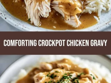 Comforting Crockpot Chicken and Gravy in a slow cooker