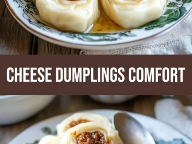 Comforting farmer's cheese dumplings served with a sweet fruit compote