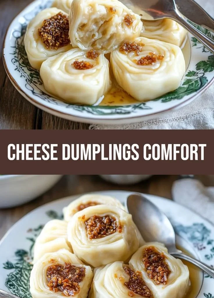 Comforting farmer's cheese dumplings served with a sweet fruit compote