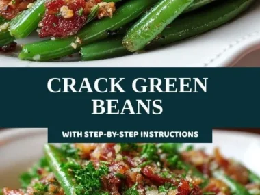 Bowl of cracked green beans ready for cooking and seasoning