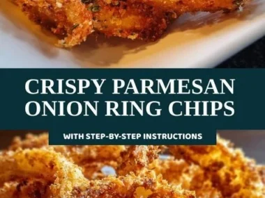 Crispy Parmesan Onion Ring Chips served in a bowl