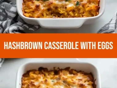 Delicious Easy Egg Hashbrown Casserole for breakfast