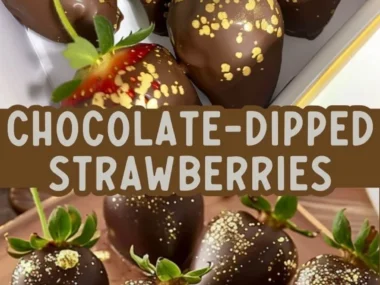 Gold-dusted chocolate strawberries elegantly arranged on a plate.