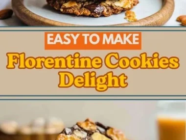 Plate of homemade Florentine cookies with nuts and chocolate