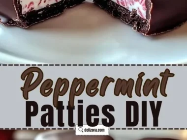 Homemade peppermint patties on a plate ready to enjoy